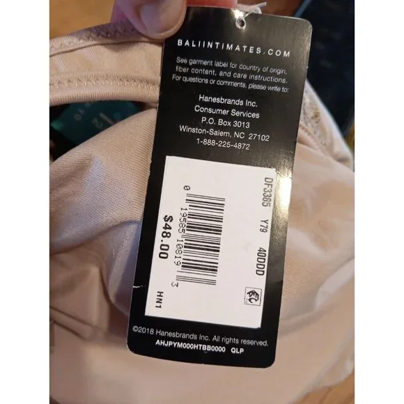 Bali Minimizer Bra US 40DDD Passion for Comfort Underwire Toffee DF3385 NWT - Picture 3 of 6
